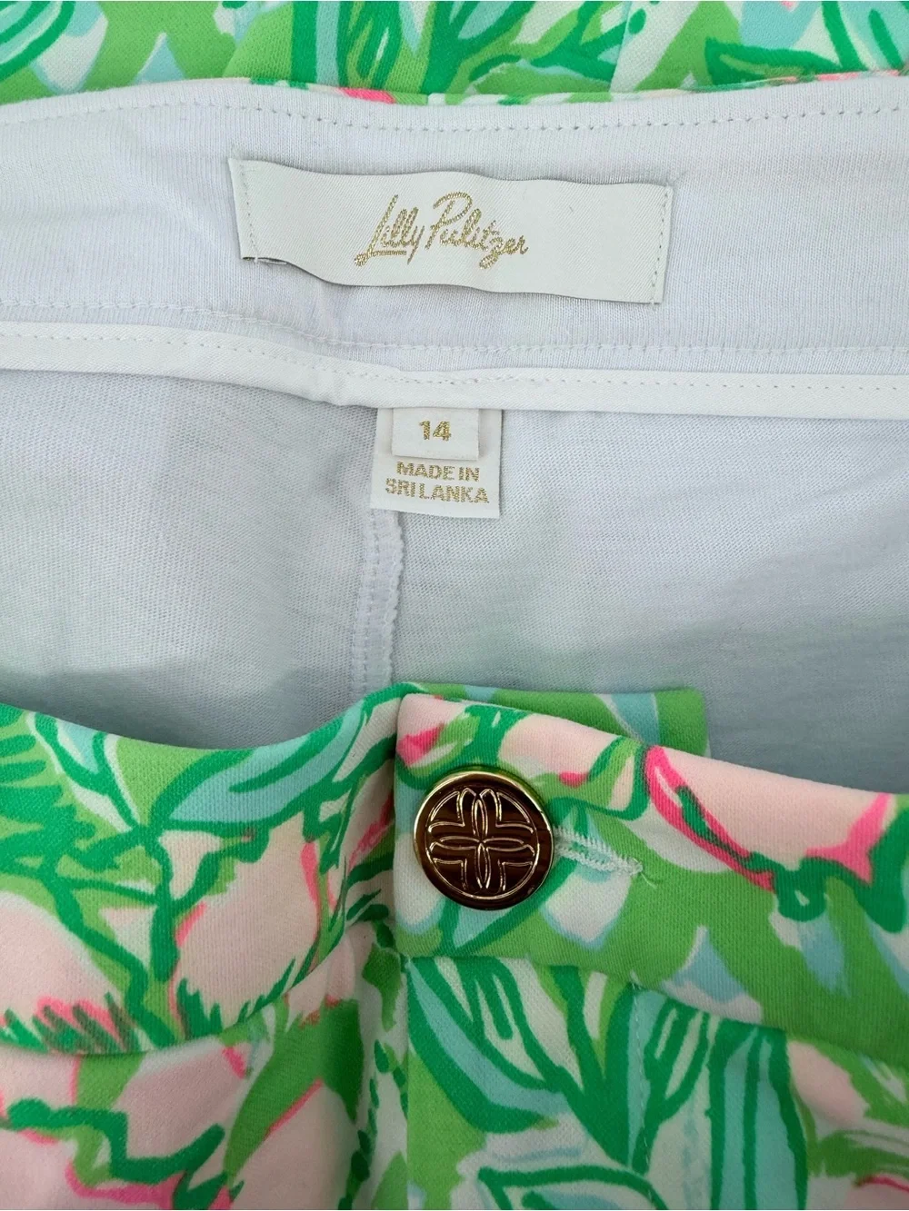 Lilly Pulitzer Colette Skort Skirt Lime Feeling Good 14